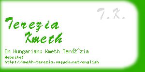 terezia kmeth business card